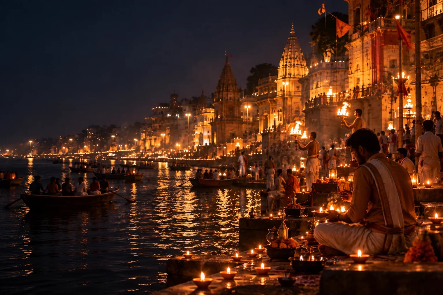From our Kashi collection: When the city glows